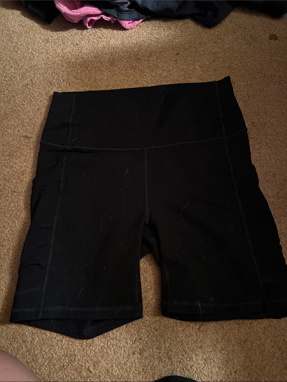 High-Waist Black Women’s Performance Bike Shorts